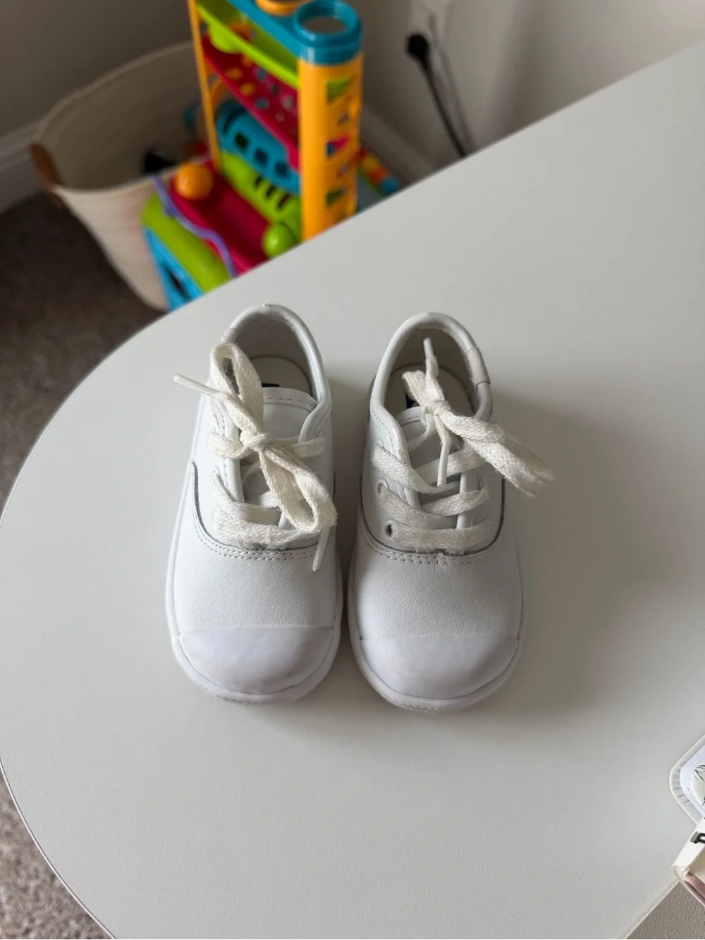 Keds Kids White Lace-Up Sneakers